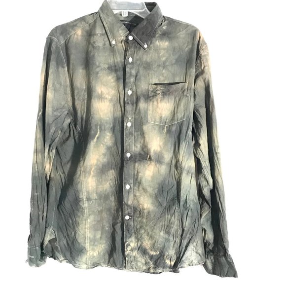 John Varvatos Other - JOHN VARVATOS X CUSTOM Tie Dye Shirt Large Dyed